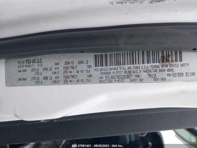 3C6JR6DT8GG261827 RAM 1500 Tradesman