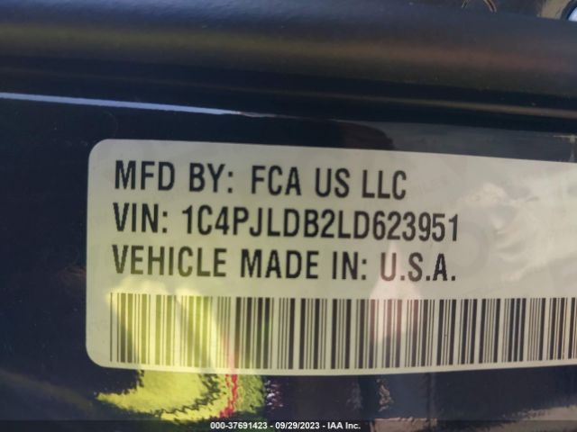 1C4PJLDB2LD623951 Jeep Cherokee Limited