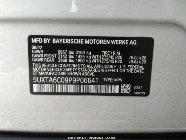 5UXTA6C09P9P06641 BMW X5 Xdrive45e