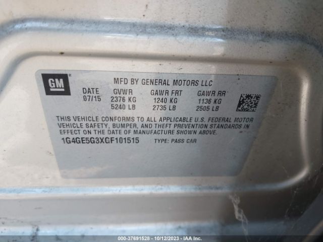 1G4GE5G3XGF101515 Buick Lacrosse Premium I