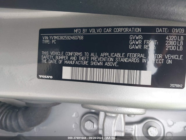 2009 VOLVO S40 YV1MS382592460768 Photo 8