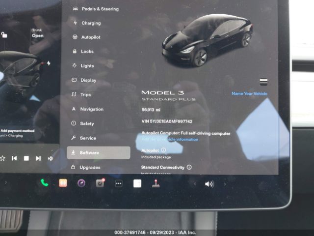 5YJ3E1EA0MF997742 Tesla Model 3 Standard Range Plus