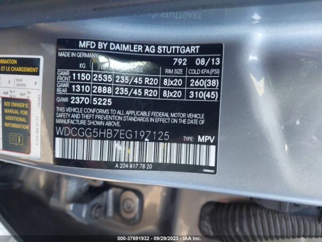 WDCGG5HB7EG197125 Mercedes-Benz Glk-class Glk 350