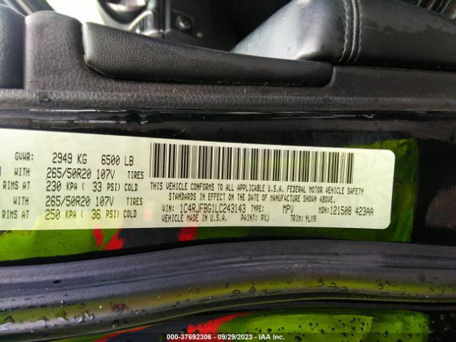 2020 JEEP GRAND CHEROKEE 1C4RJFBG1LC243143 Photo 8