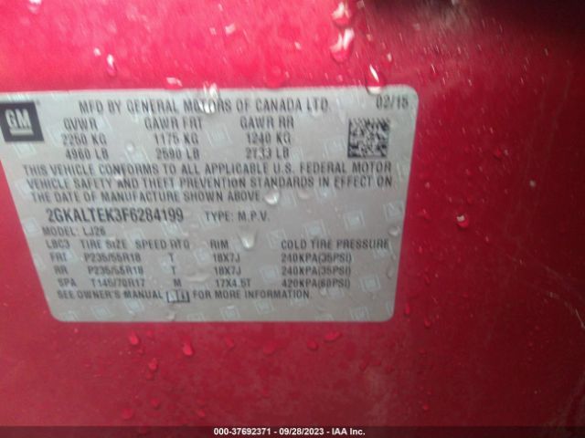 2GKALTEK3F6284199 GMC Terrain Slt