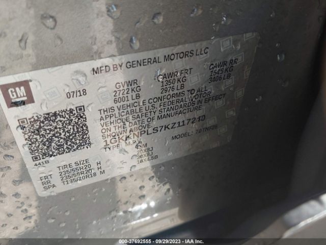 1GKKNPLS7KZ117240 GMC Acadia Denali