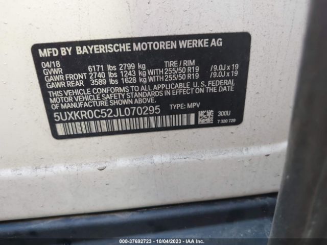 5UXKR0C52JL070295 BMW X5 Xdrive35i