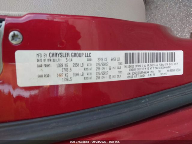 2C4RDGBG0ER406744 Dodge Grand Caravan American Value Pkg
