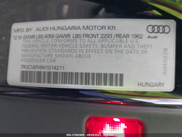 TRUC1AFV6H1014211 Audi Tts 2.0t