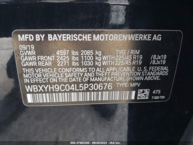 WBXYH9C04L5P30676 BMW X2 Sdrive28i