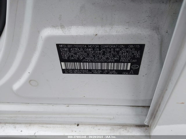 Lexus IS 350 2016 JTHCE1D26G5010494 Image 9