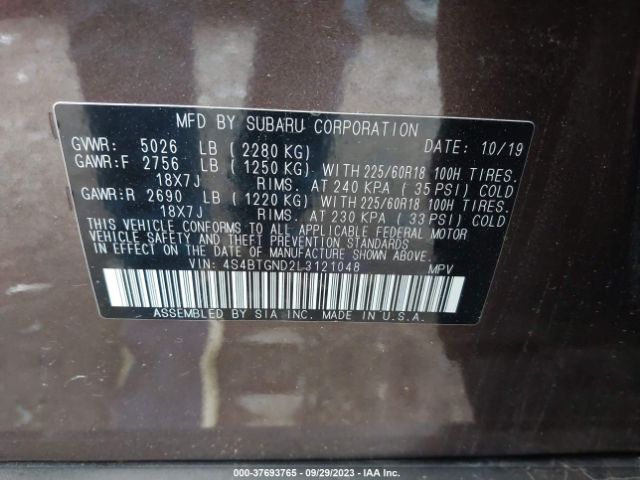 4S4BTGND2L3121048 Subaru Outback Limited Xt