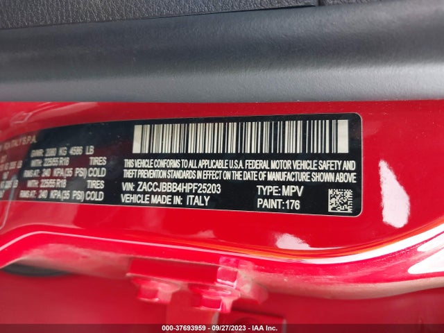 Jeep Renegade Latitude 2017 ZACCJBBB4HPF25203 Image 15