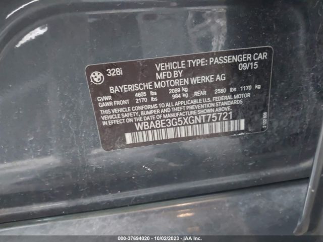 WBA8E3G5XGNT75721 BMW 3 Series 328i Xdrive