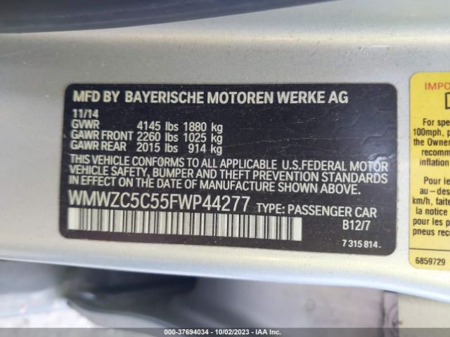 WMWZC5C55FWP44277 Mini Cooper Countryman S