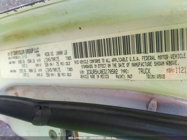 RAM 2500 Tradesman 2014 3C6UR5HJ0EG170502 Image 9