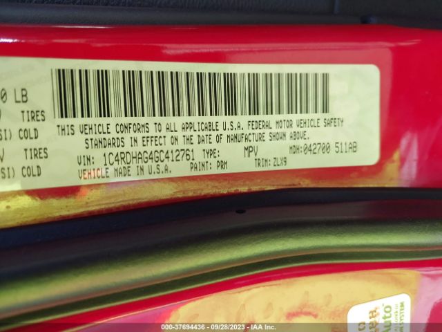 1C4RDHAG4GC412761 Dodge Durango Sxt