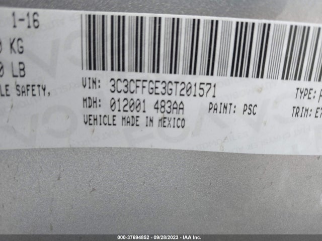 2016 FIAT 500E 3C3CFFGE3GT201571 Photo 8