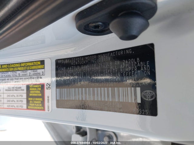 Toyota CAMRY SE 2019 4T1B11HK3KU773361 Image 16