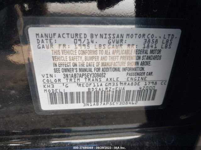 3N1AB7AP5EY308462 Nissan SENTRA SR