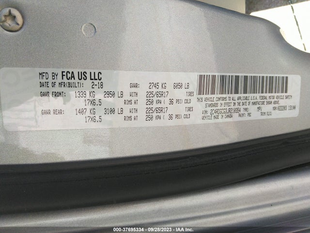 Dodge Grand Caravan Sxt 2018 2C4RDGCG3JR210354 Image 9