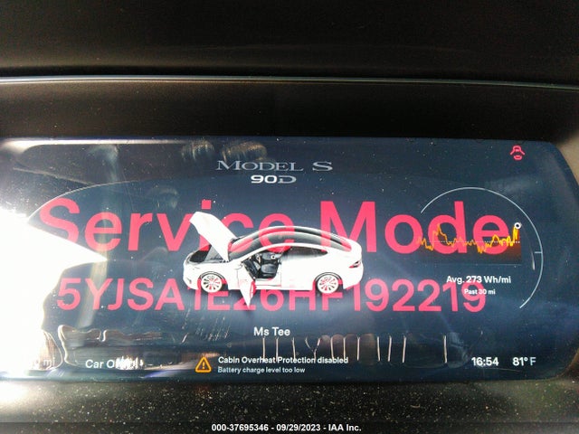 5YJSA1E26HF192219 Tesla Model S 100d/90d/75d/60d/p100d