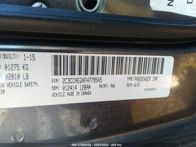 2C3CCAEGXFH779545 Chrysler 300C
