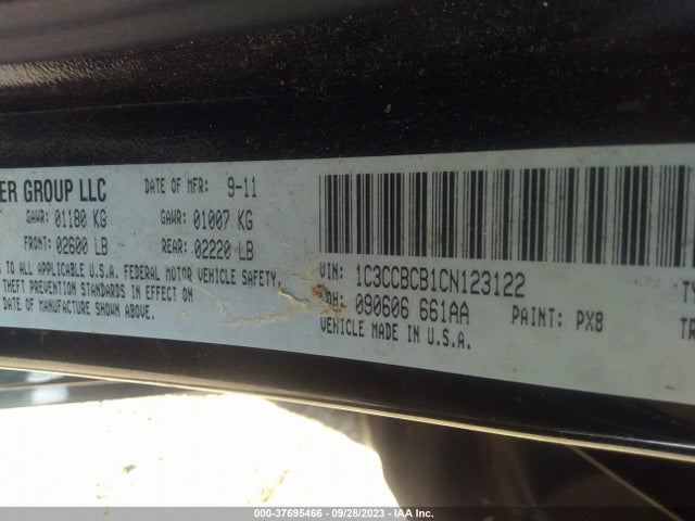 2012 CHRYSLER 200 1C3CCBCB1CN123122 Photo 8