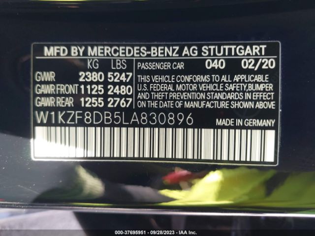W1KZF8DB5LA830896 Mercedes-Benz E-class E 350