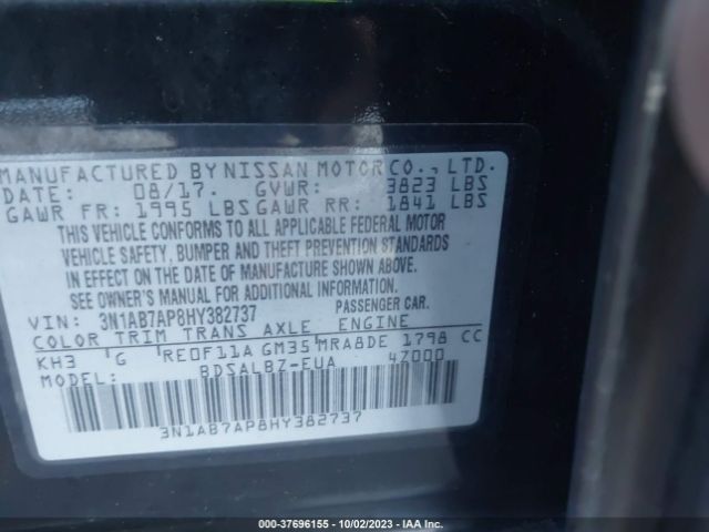 3N1AB7AP8HY382737 Nissan SENTRA S