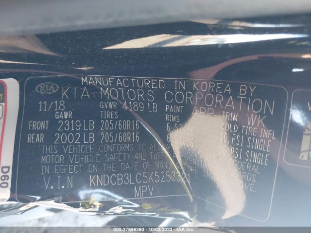 KNDCB3LC5K5253321 KIA NIRO LX