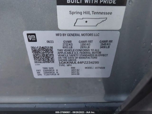 1GKKNUL44PZ234295 GMC ACADIA SLT