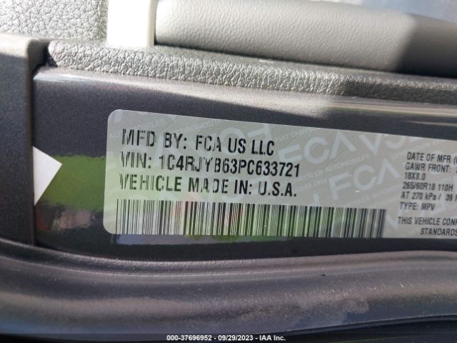 1C4RJYB63PC633721 Jeep Grand Cherokee 4xe