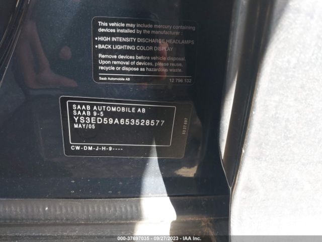 2005 SAAB 9-5 YS3ED59A653528577 Photo 8