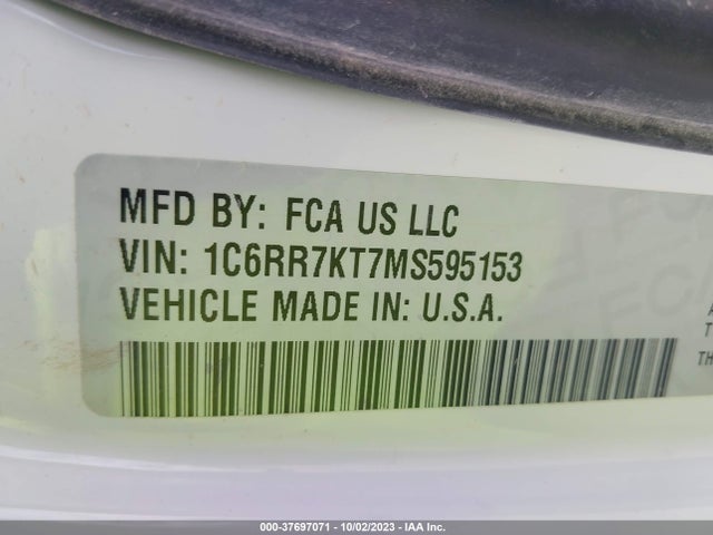 RAM 1500 Classic Tradesman 2021 1C6RR7KT7MS595153 Image 9