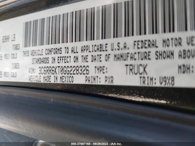 3C6RR6KT0GG228326 RAM 1500 Express