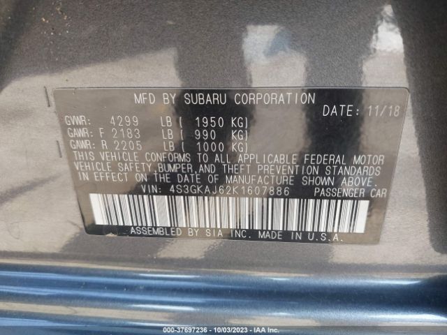 4S3GKAJ62K1607886 Subaru Impreza Sport