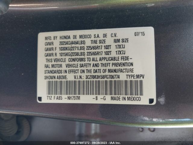 3CZRM3H58FG706774 Honda CR-V EX