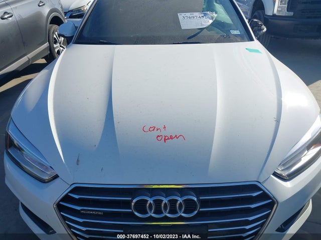 2018 AUDI A5 2.0T PREMIUM VIN: WAUANCF52JA130249