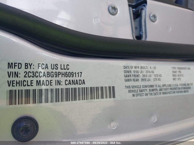 Chrysler 300 300s 2023 2C3CCABG9PH609117 Image 9
