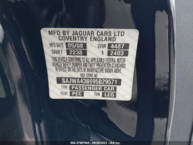 2009 JAGUAR XK SAJWA43B695B29571 Photo 8