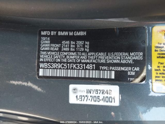 WBS3R9C51FK331481 BMW M4