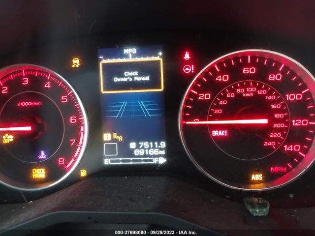 2019 SUBARU IMPREZA SPORT VIN: 4S3GTAM66K3717014