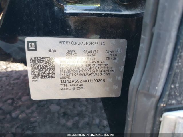 1G4ZP5SZ4KU100296 Buick Lacrosse Essence