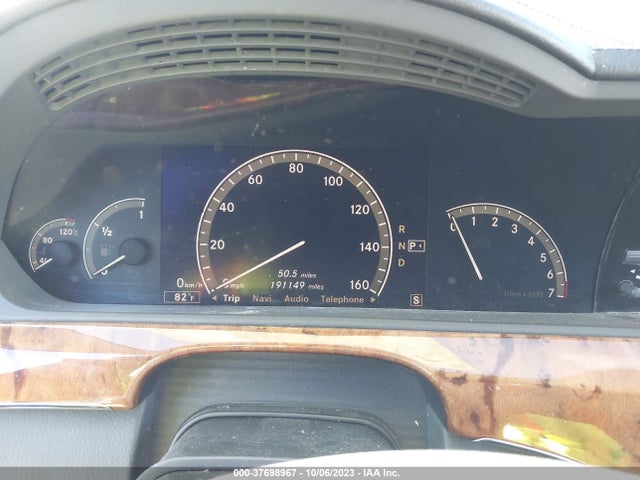 2007 MERCEDES-BENZ S-CLASS 5.5L V8 VIN: WDDNG71X87A052458