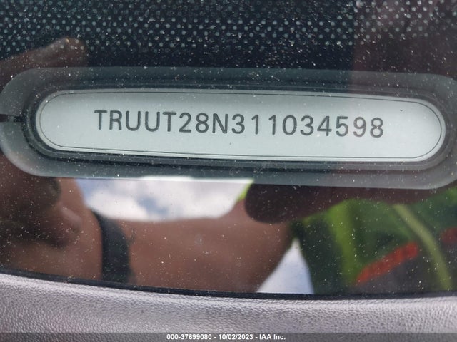 2001 AUDI TT VIN: TRUUT28N311034598
