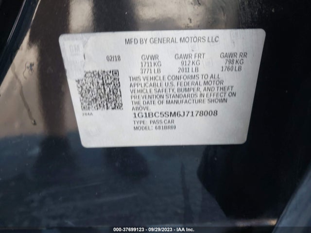 Chevrolet Cruze Ls Auto 2018 1G1BC5SM6J7178008 Image 9