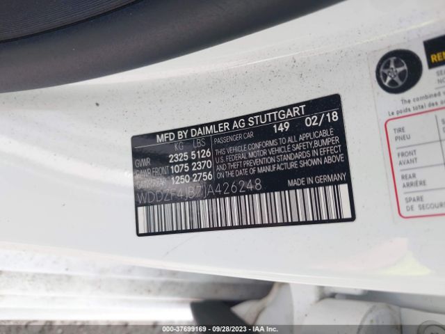 2018 MERCEDES-BENZ E-CLASS WDDZF4JB7JA426248 Photo 8