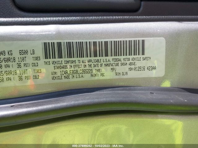 1C4RJEBG8LC265229 Jeep Grand Cherokee Limited