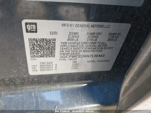 Chevrolet Silverado 1500 Ltd Lt 2022 1GCPWCED6NZ130443 Image 15